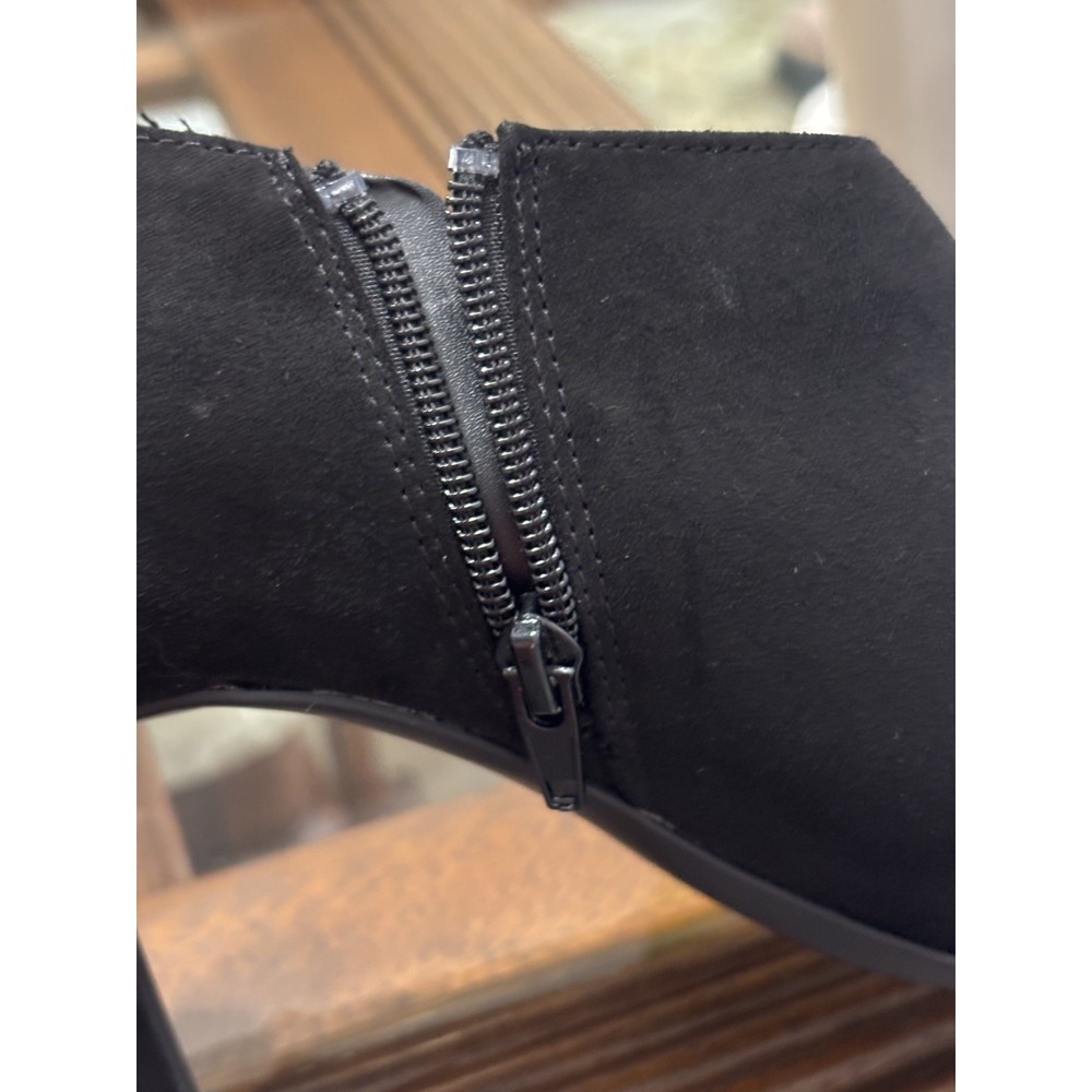 Kelly & Katie Black Suede Mary Jane Stiletto Heels Round Toe Buckle Strap US 8 - Picture 10 of 10